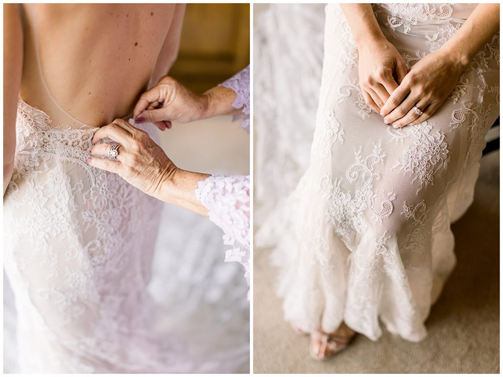 Stunning lace details of Pnina Tornai, Kleinfeld Bridal NYC bridal gown