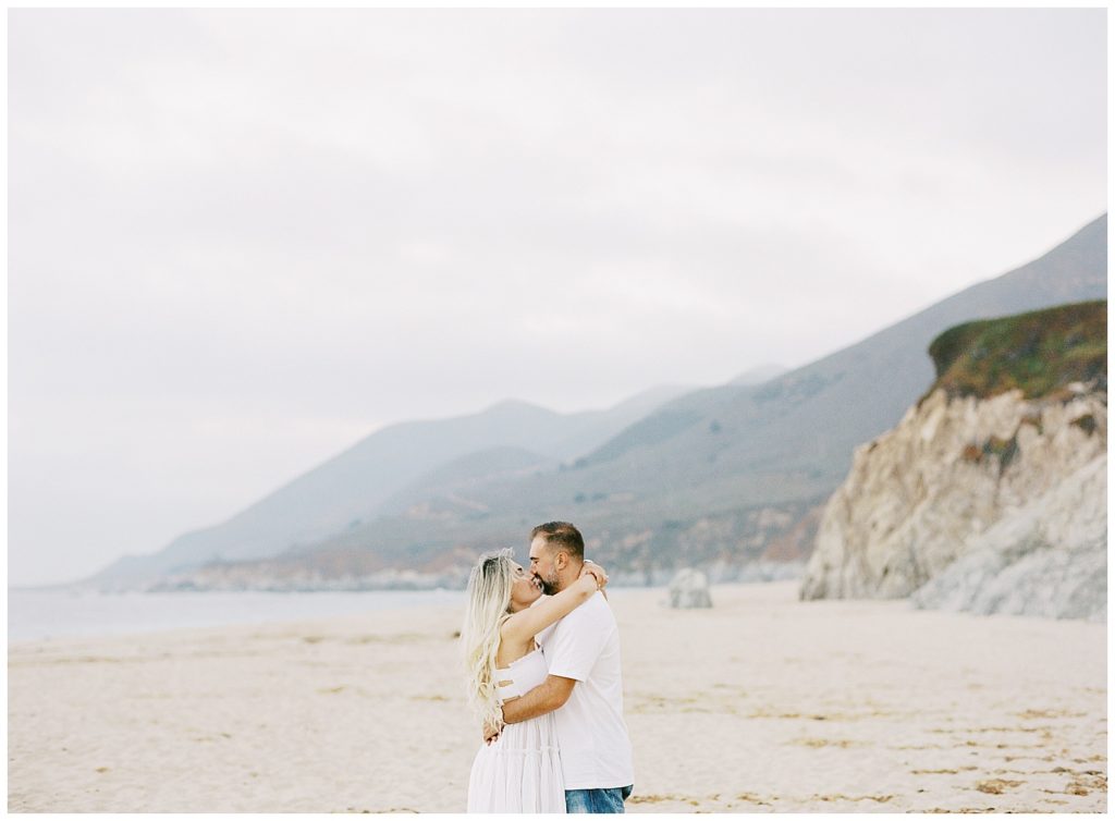 Big Sur Anniversary Session on the beach by film photographer AGS Photo Art