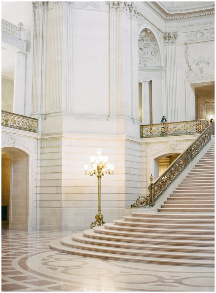 steps of San Francisco City Hall by film photographer AGS Photo Art