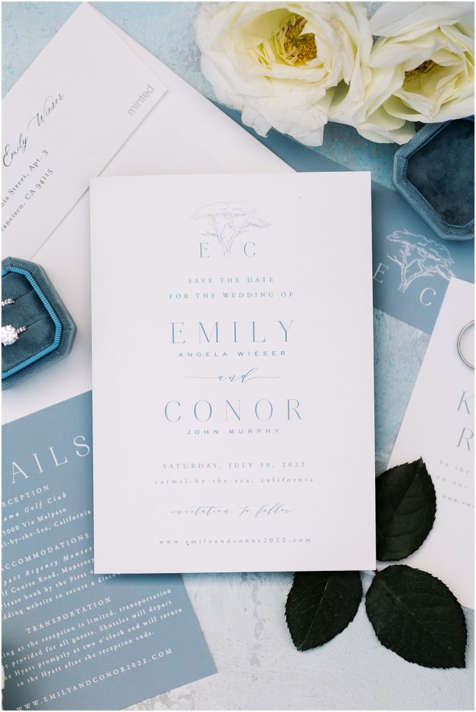 portrait of wedding guest invitations by film photographer AGS Photo Art 