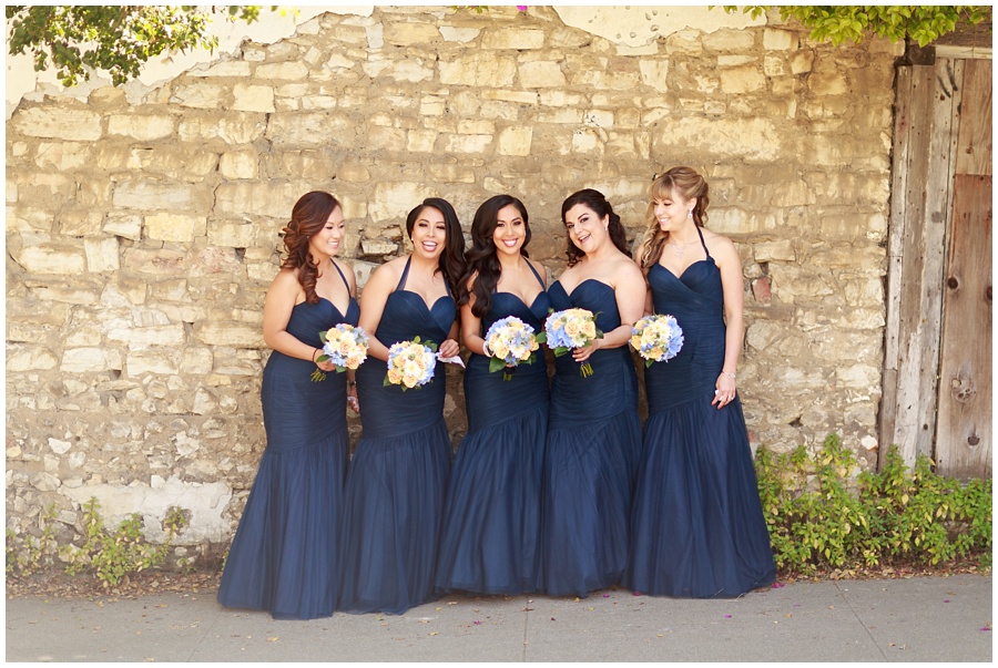 Perry House in Monterey California bridesmaids portraits