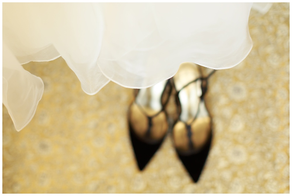 Wedding dress and shoes at the Pomme by AGS Photo Art