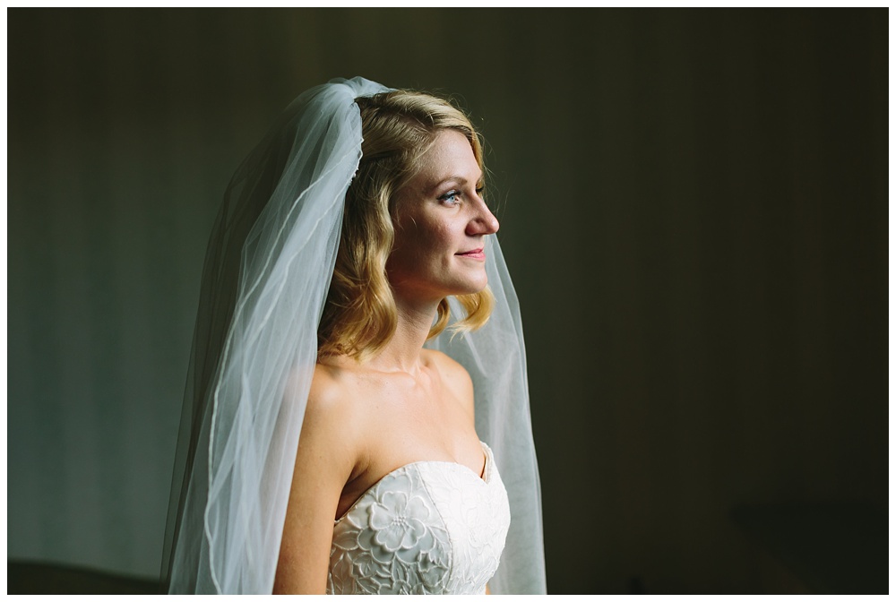 A portrait of a bride on her wedding day at the Pomme in Radnor, Pennsylvania