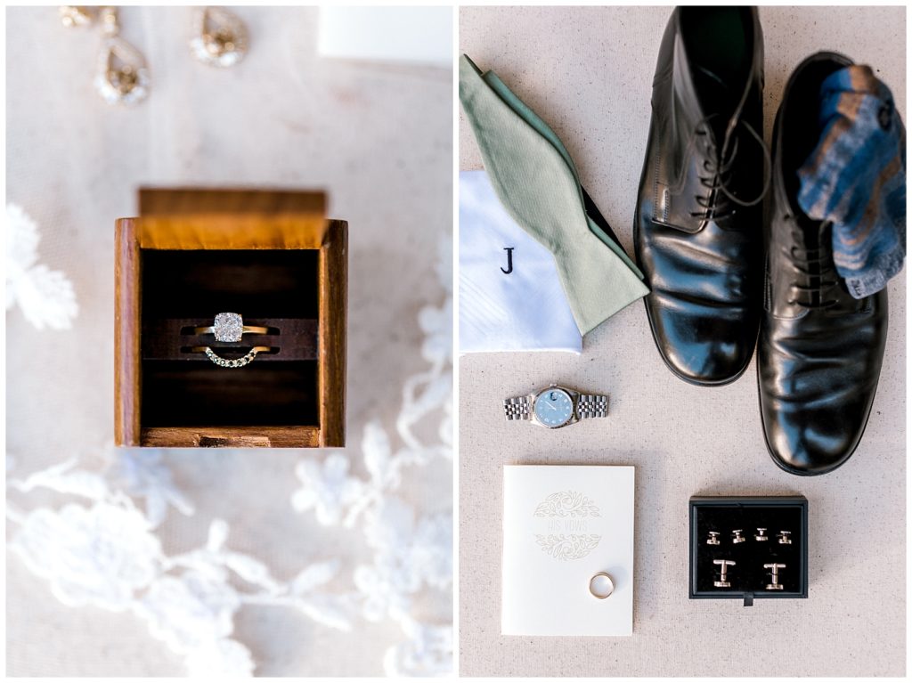 Custom Wooden Ring Box groom details