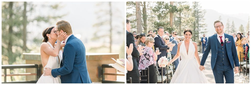 South Lake Tahoe wedding in the trees ceremony