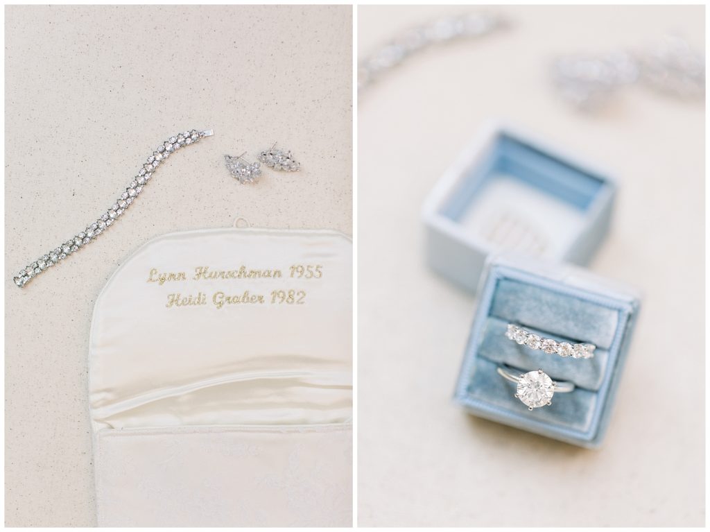 family heirloom wedding details with mrs. box