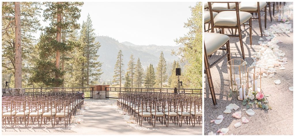 Squaw Valley Resort South Lake Tahoe Wedding Ceremony Chairs