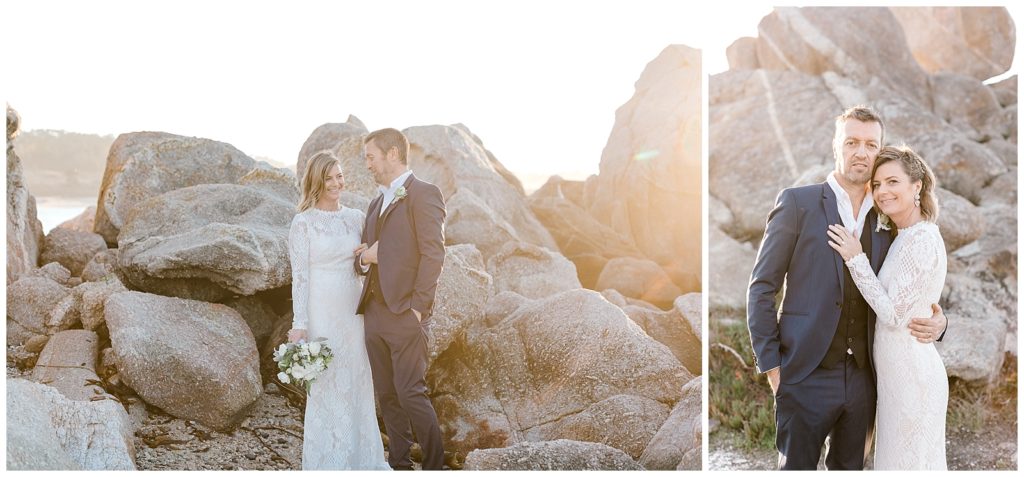 Wedding Rock sunset couple portaits
