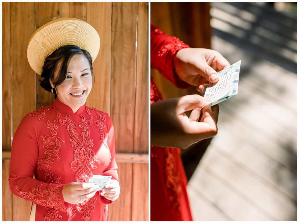 Traditional Vietnamese Red Gown