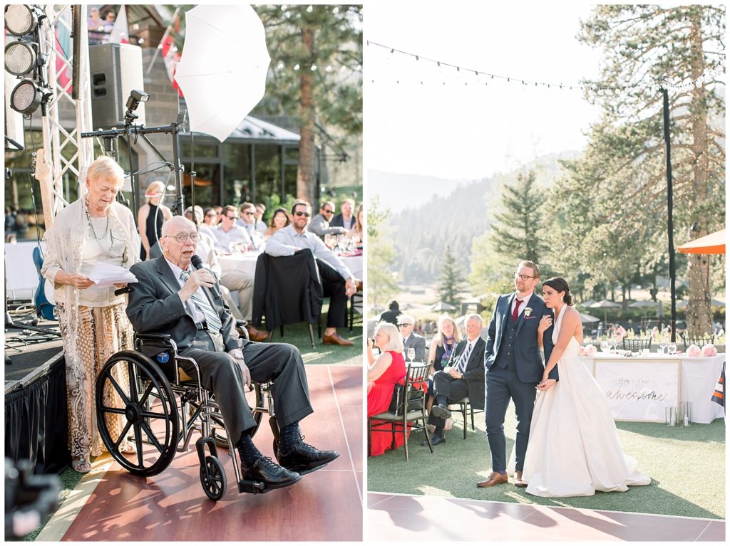 Grampa's wedding speech in Lake Tahoe