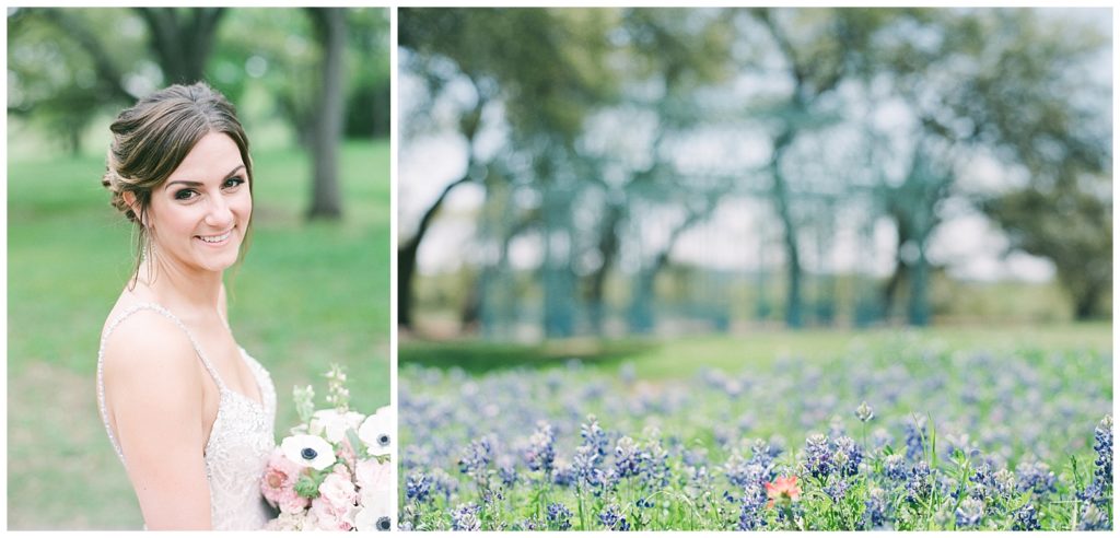 spring bridal portrait and wildflowers by AGS Photo Art