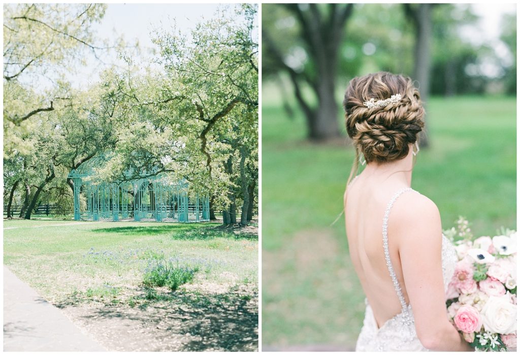 Ma Maison antique green cathedral and bridal updo by AGS Photo Art