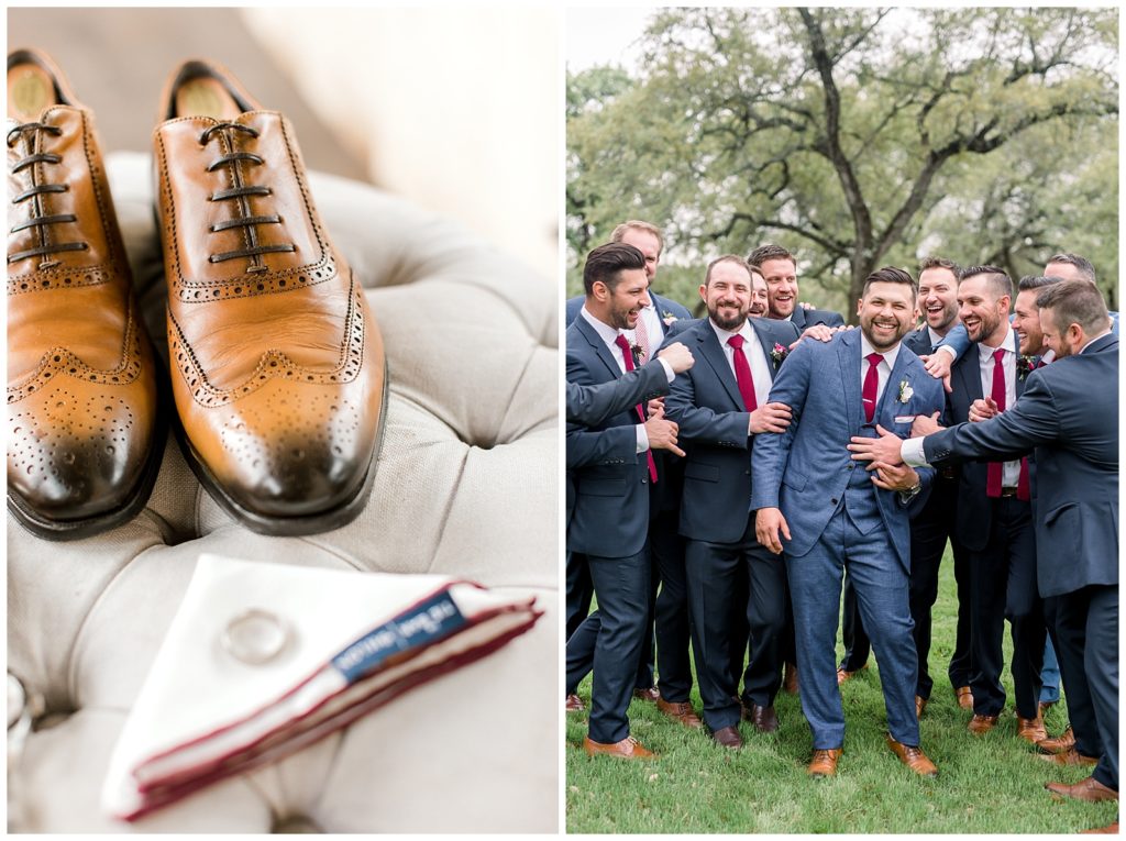 Groom details and groom with his guys by AGS Photo Art