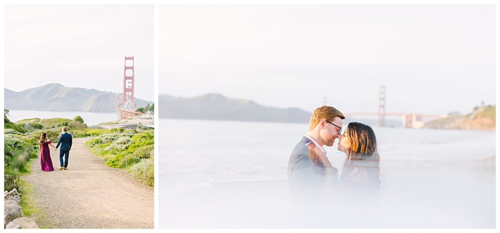 Engagement session at Golden Gate Bride by AGS Photo Art