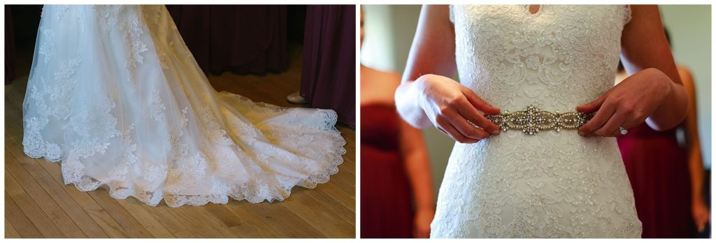 Bridal gown details 