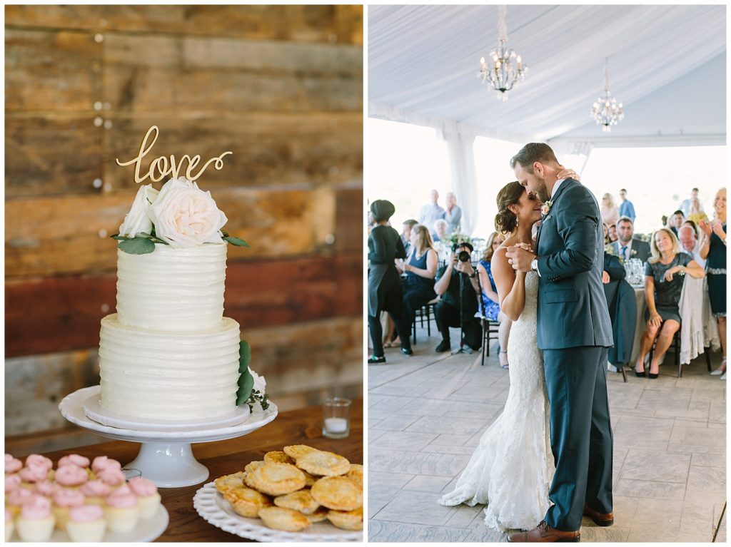 Love cake topper and first dance