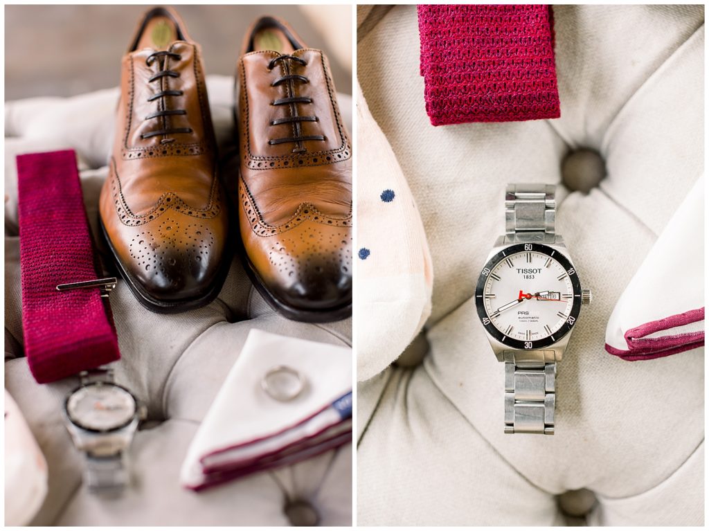 groom details and flatlay