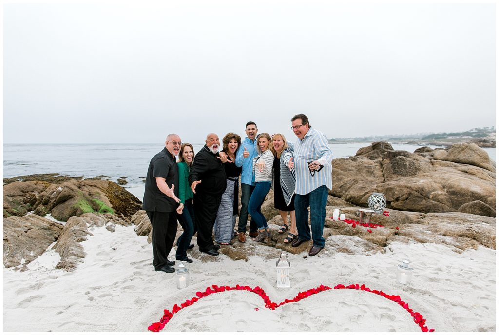Happy Family at Pebble Beach Engagement