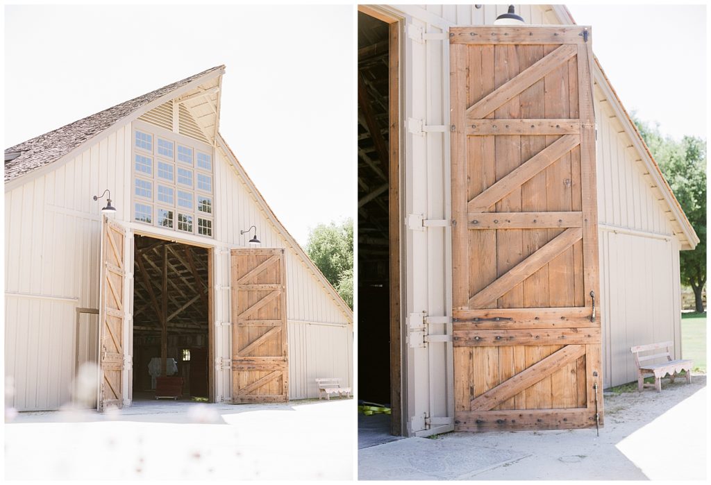 Santa Lucia Preserve Barn wedding barn doors