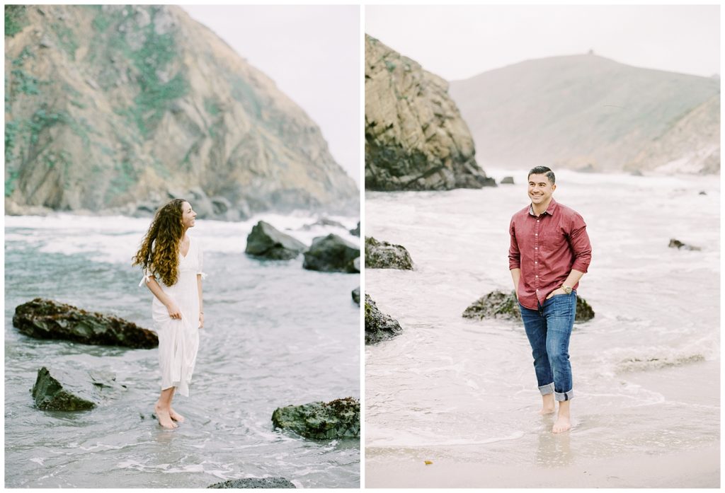 Couples portraits on the coast of Big Sur California by film photographer AGS Photo Art