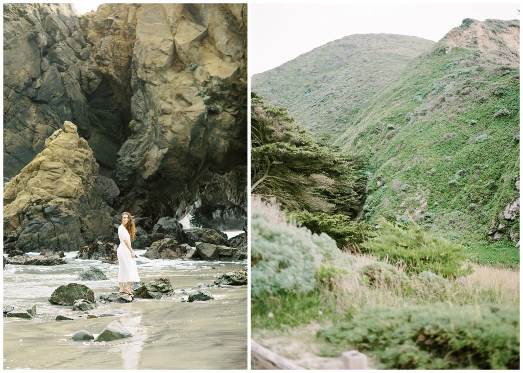 scenery of Pfeiffer Beach in Big Sur California film images by Photographer AGS Photo Art 