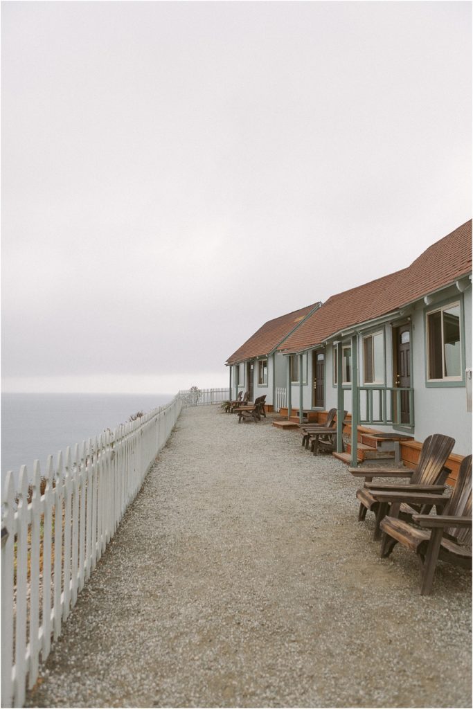 Lucia Lodge cabins for getting ready in Big Sur California