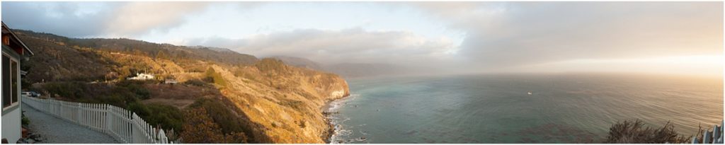 panoramic views Big Sur Lucia Lodge intimate wedding with Big Sur Photographer AGS Photo Art