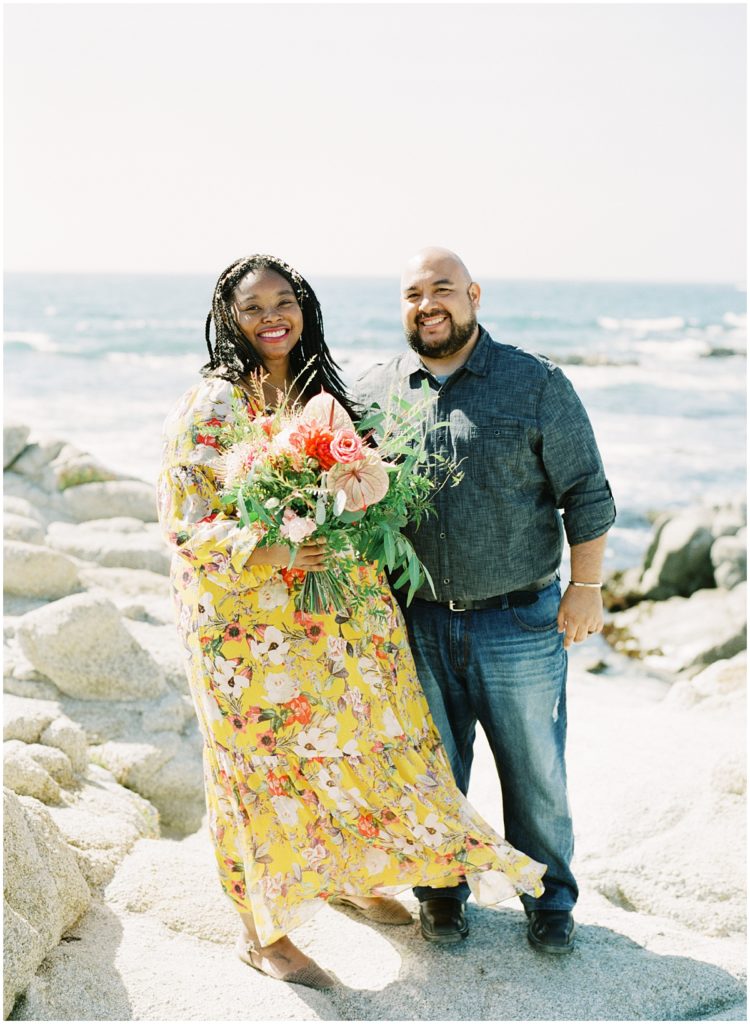 couple elopement photo session during covid in Monterey CA
