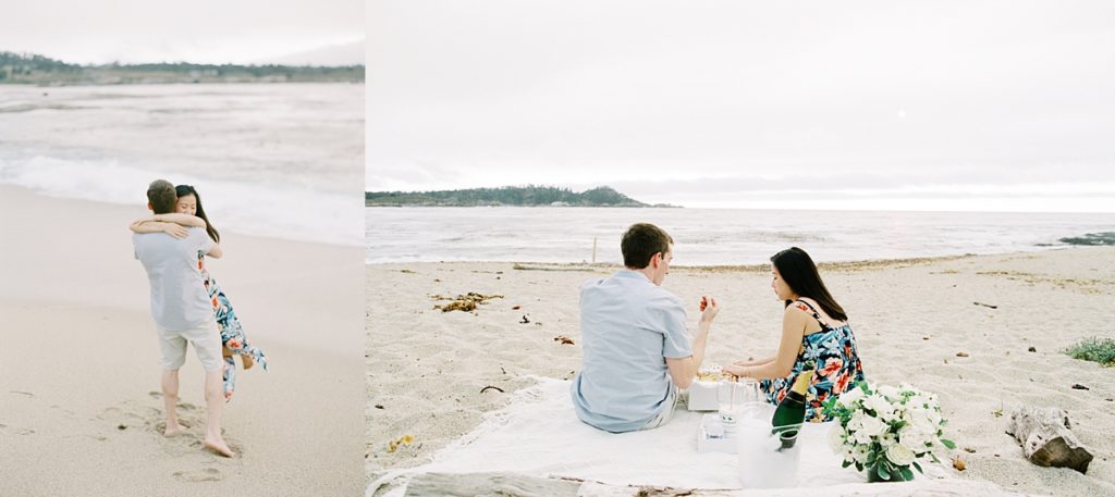 Carmel engagement with in-n-out burger