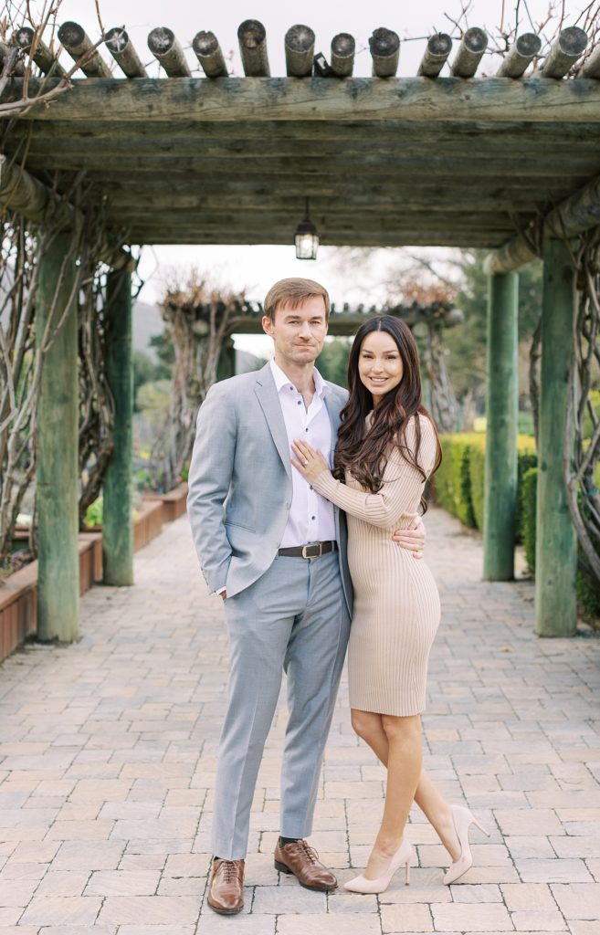 Carmel Valley Bernardus Lodge & Spa surprise proposal couple portrait