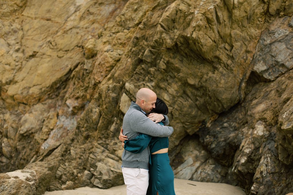 Big Sur surprise proposal at Garrapata Beach by film photographer AGS Photo Art