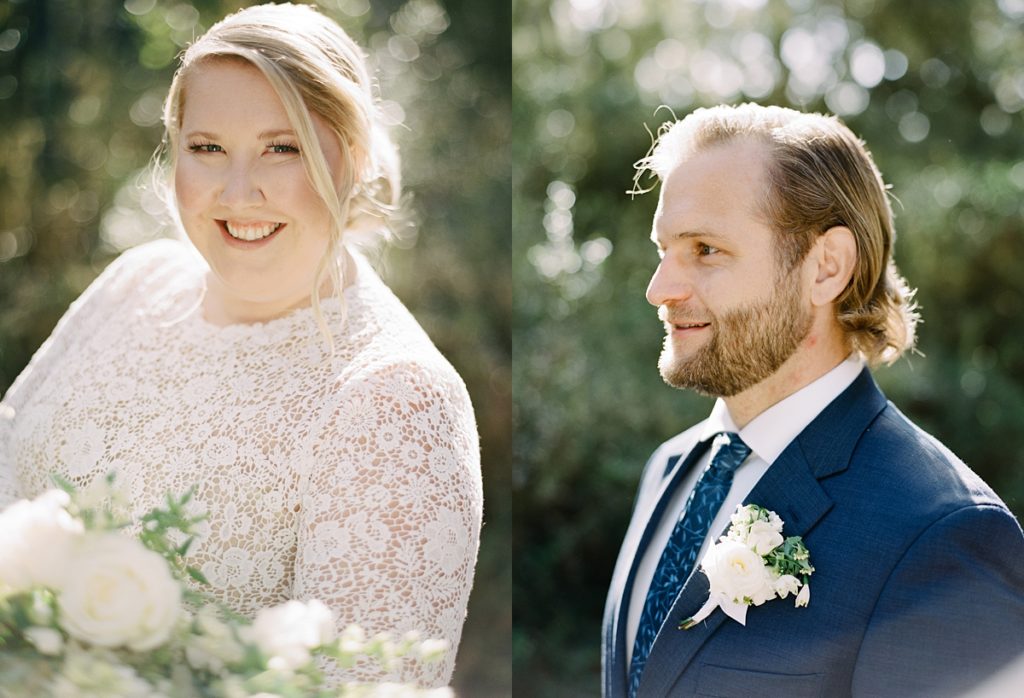 soft focus couple portraits during First Look At Pebble Beach Del Monte Forest