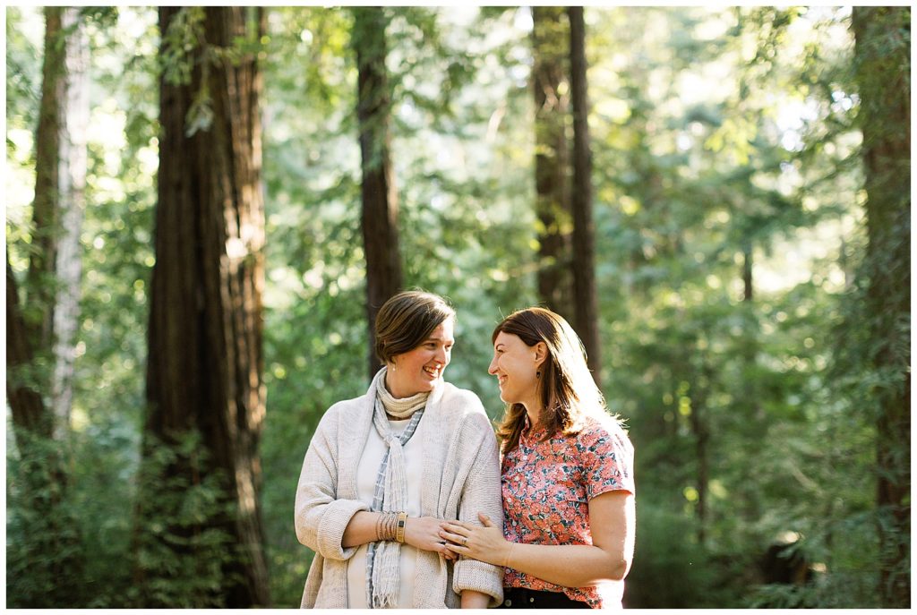 Ventana engagement couple portrait in the forest