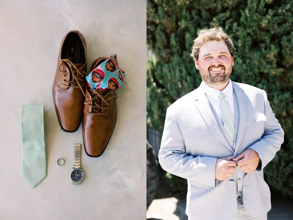 groom's private ranch wedding details in Monterey by film photographer AGS Photo Art