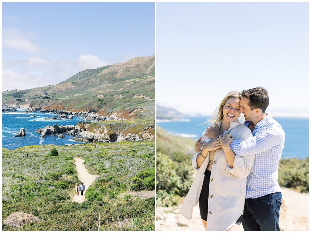 surprise proposal couple portraits in Big Sur by film photographer AGS Photo Art