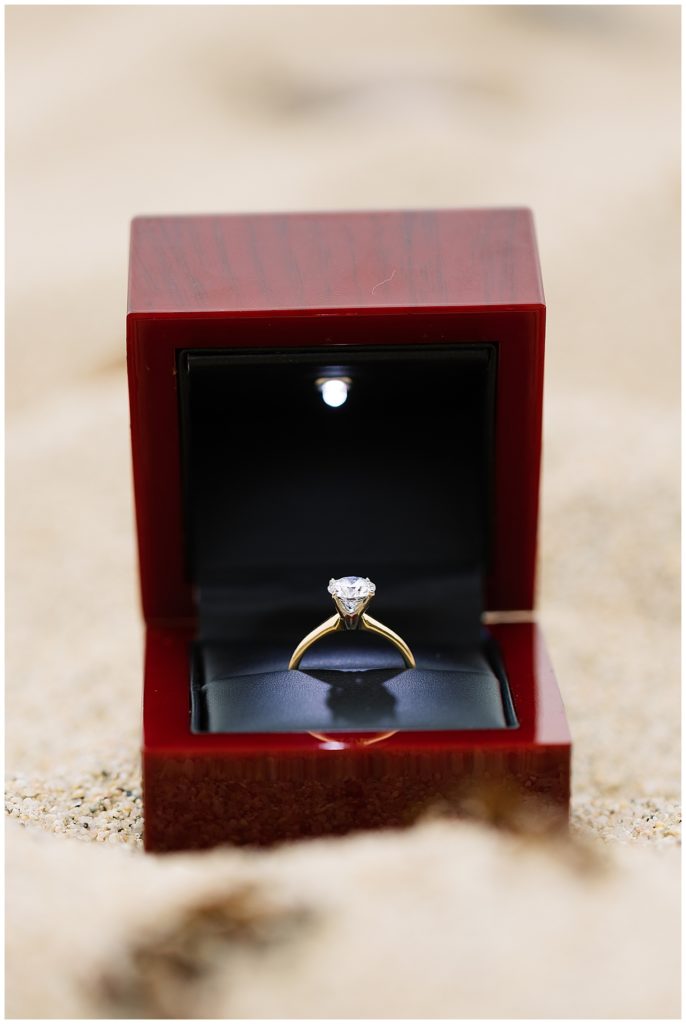 engagement ring from Bixby Bridge Surprise Proposal In Big Sur