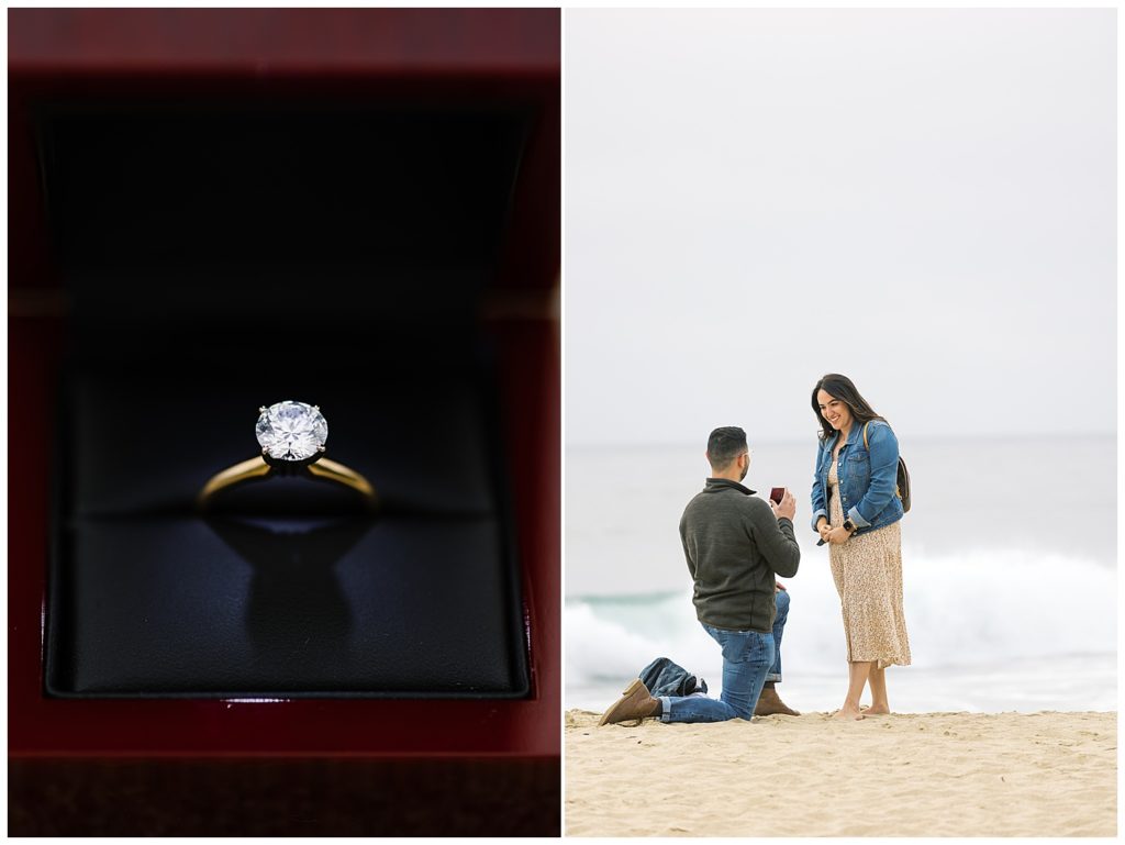 Big Sur photographer surprise proposal ring; popping the question