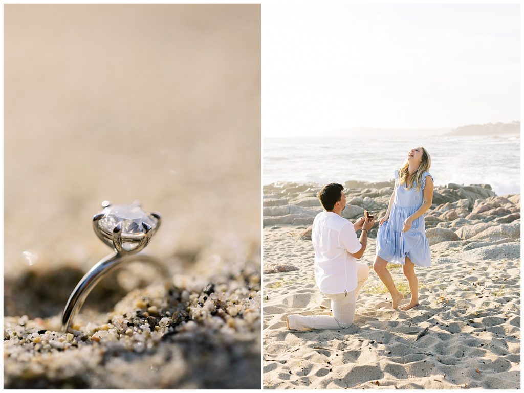 Surprise proposal photographer in Carmel