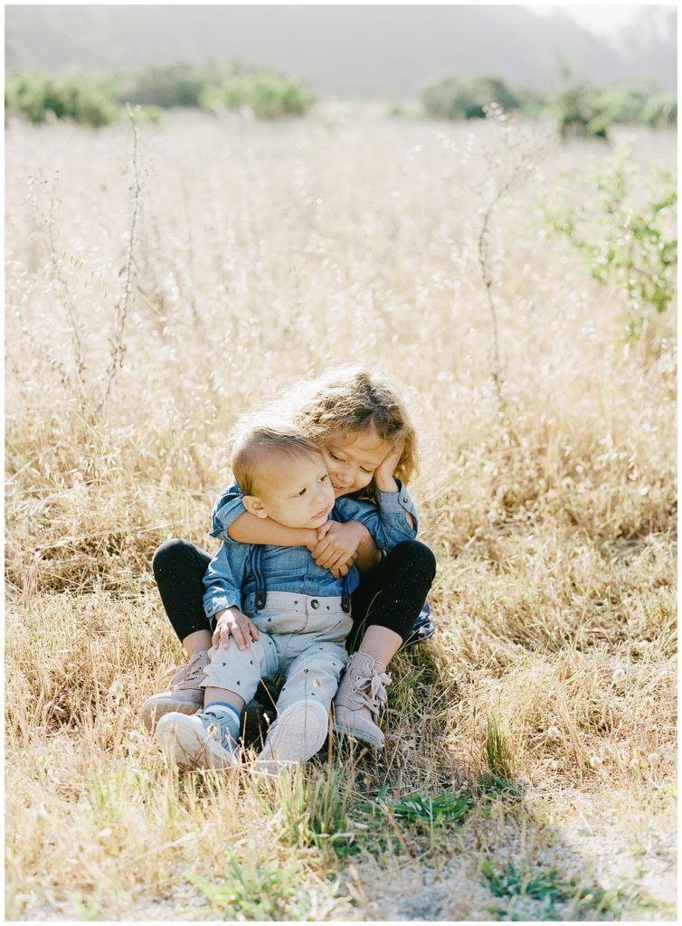 family session sibling portrait in Carmel by film photographer AGS Photo Art