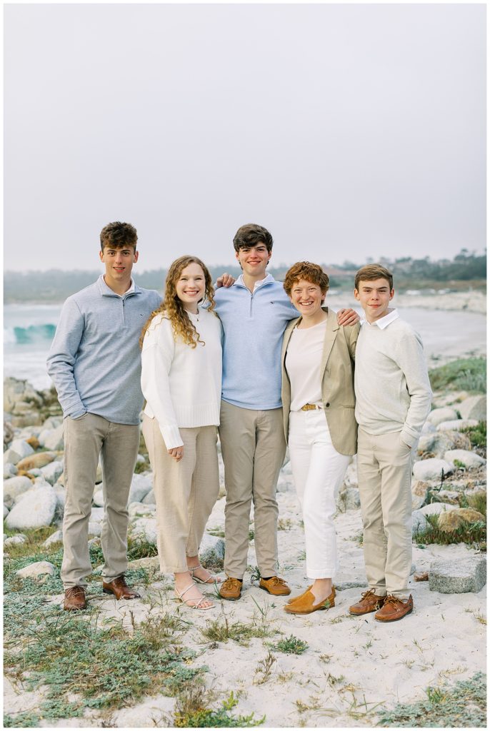 family session on film at Pebble Beach