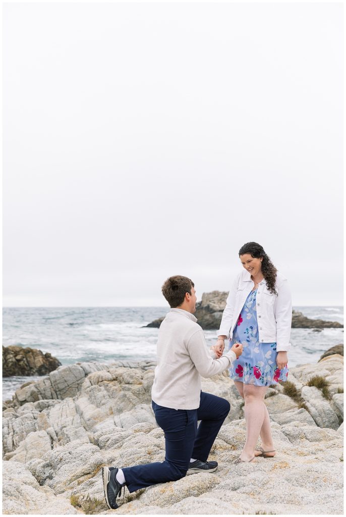 popping the question at Spanish Bay