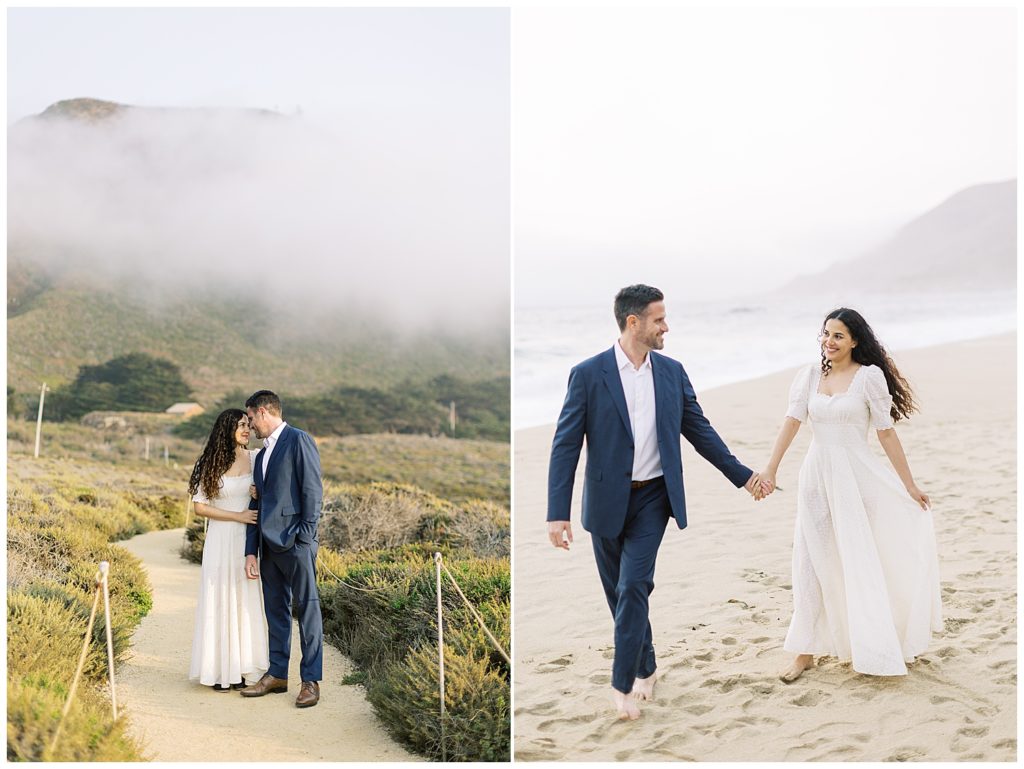 couple's Big Sur Engagement + Bernardus Wedding photography