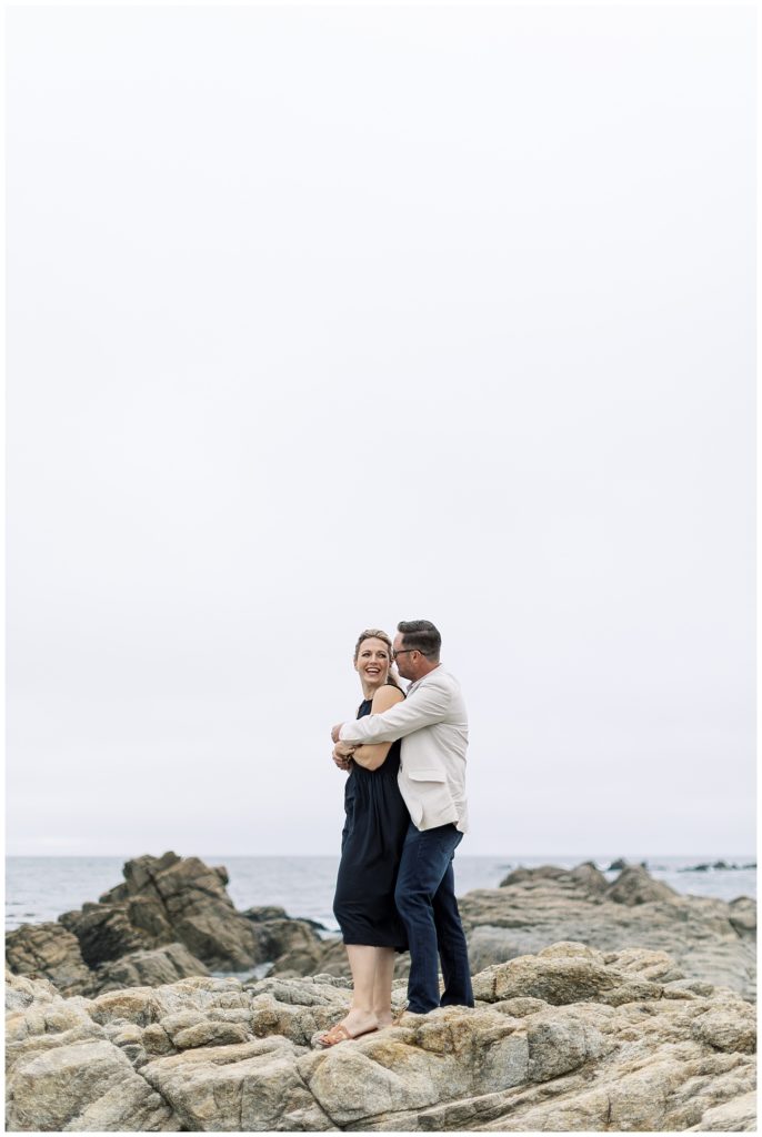 couple portrait from MPCC Engagement Session in Pebble Beach