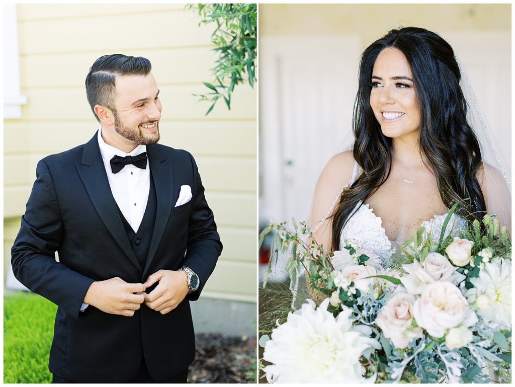 Monterey bride and groom portraits by film photographer AGS Photo Art