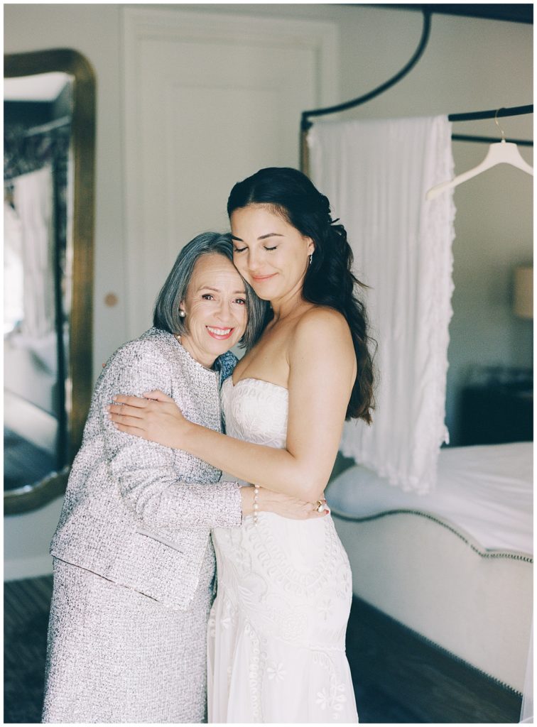 mother daughter portrait in the getting ready room