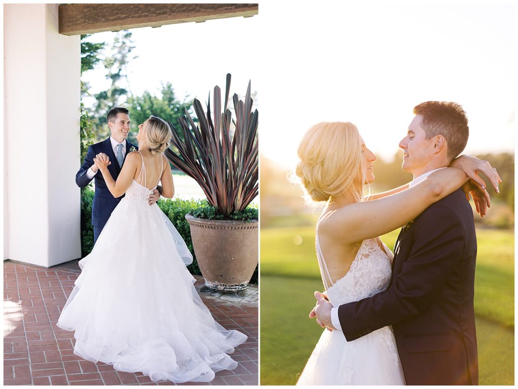 romantic MPCC luxury wedding portraits at sunset by film photographer AGS Photo Art
