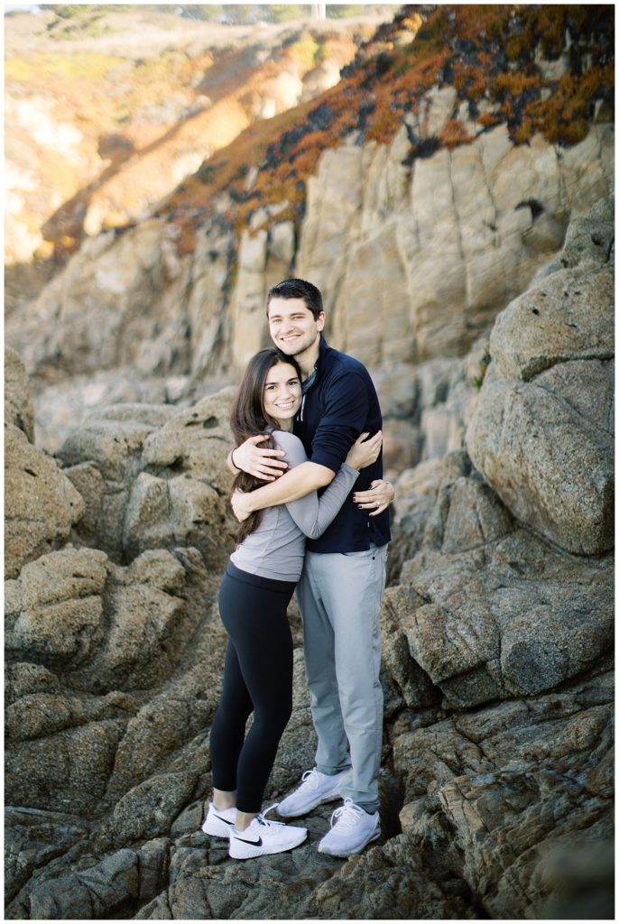 Big Sur engagement photoshoot on the cliffs
