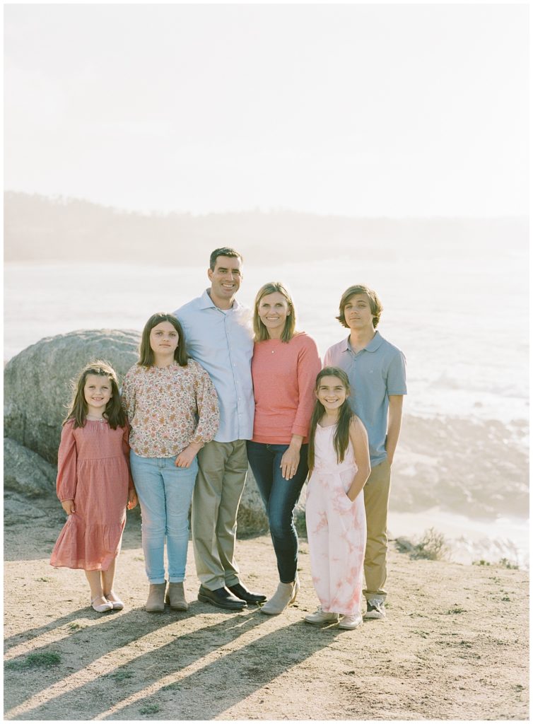 Carmel family photoshoot on the beach