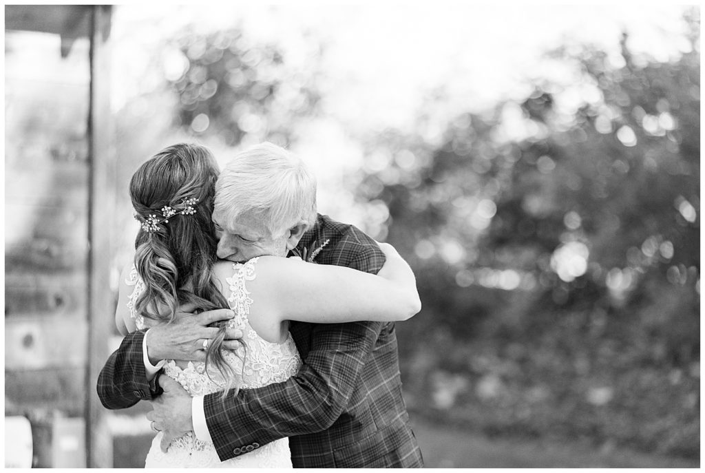 black and white Gardener Ranch wedding photography first look