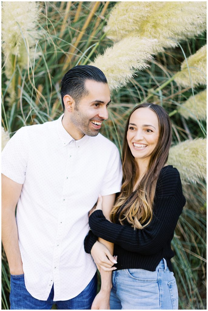 fun and playful couple portrait